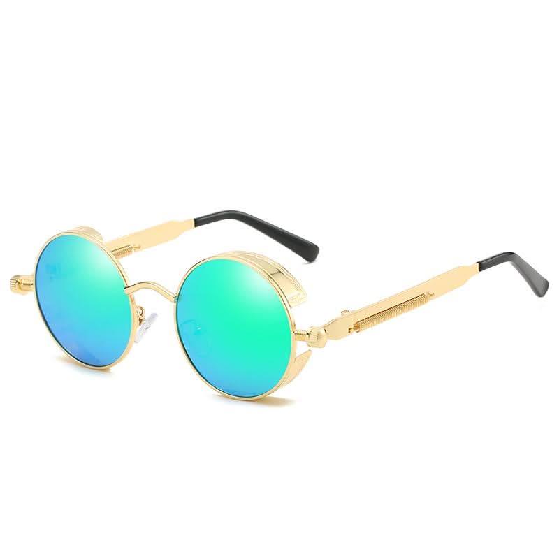 Lisslune | Vintage Round Steampunk Sunglasses Polarized UV400
