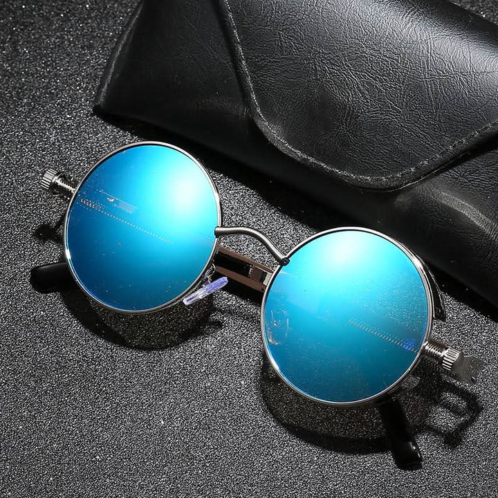 Lisslune | Vintage Round Steampunk Sunglasses Polarized UV400