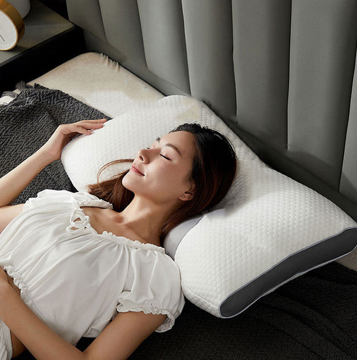 Lisslune | Hybrid Pillow for Back and Side Sleepers - Neck and Shoulder Support Pillow