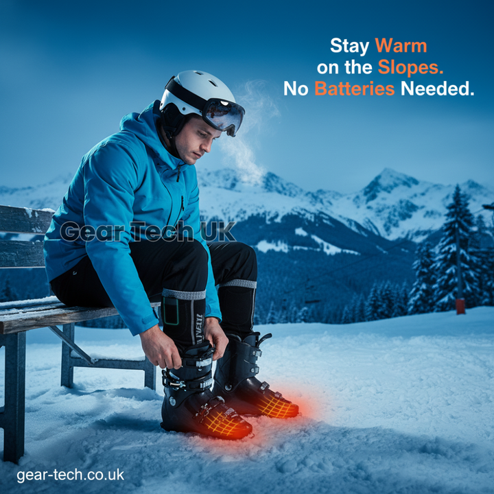 Lisslune | Rechargeable Heated Ski Socks & Foot Warmers – Electric Thermal Socks for Skiing, Snowboarding & Winter Sports UK