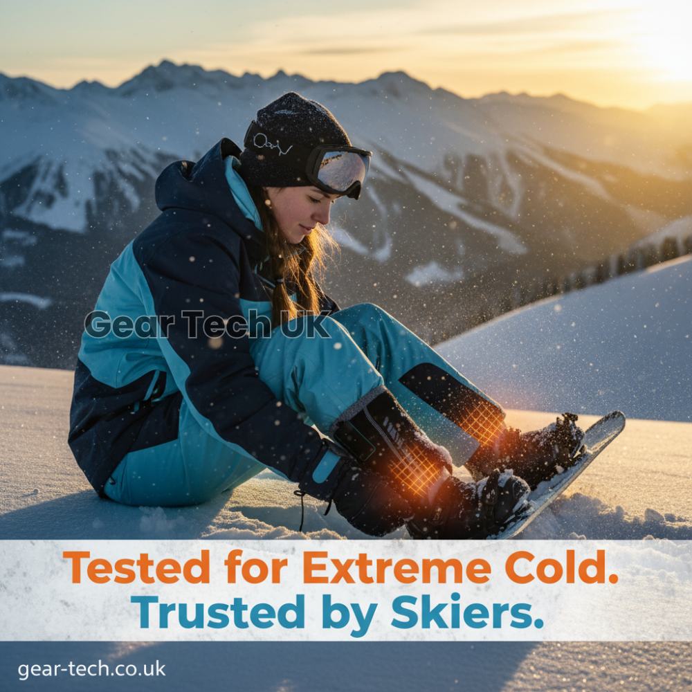 Lisslune | Rechargeable Heated Ski Socks & Foot Warmers – Electric Thermal Socks for Skiing, Snowboarding & Winter Sports UK