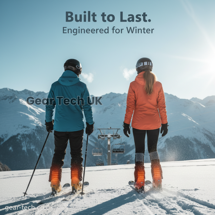 Lisslune | Rechargeable Heated Ski Socks & Foot Warmers – Electric Thermal Socks for Skiing, Snowboarding & Winter Sports UK