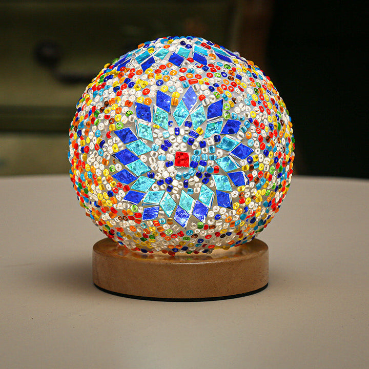 Lisslune | BohoGlow – Modern Bohemian Table Lamp with USB Charging