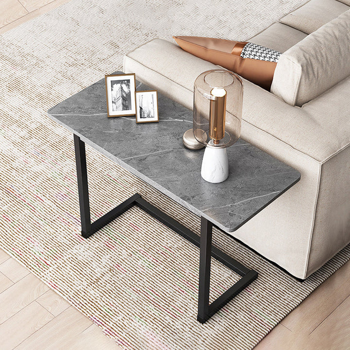 Lisslune | ModernoCurve C-Side Table | MDF Tabletop | Modern Design | Space-saving | Perfect for Living Room & Bedroom