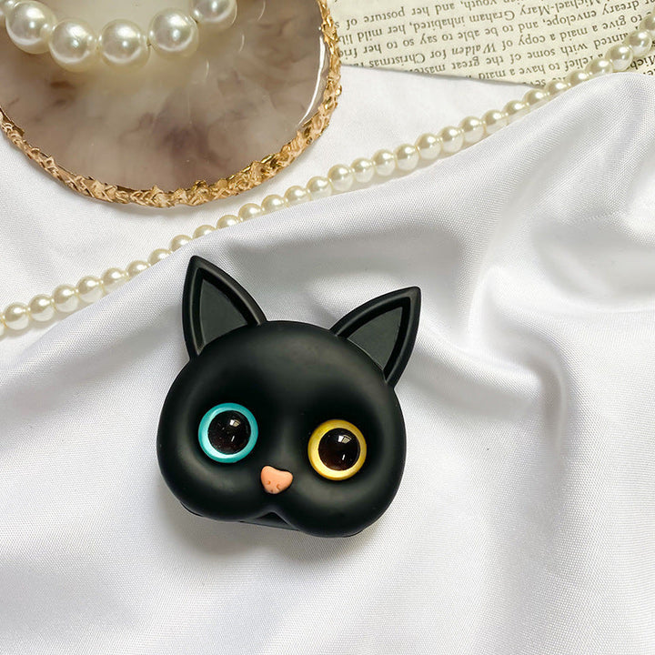 Lisslune | Portable 3D Cat Phone Holder with Makeup Mirror
