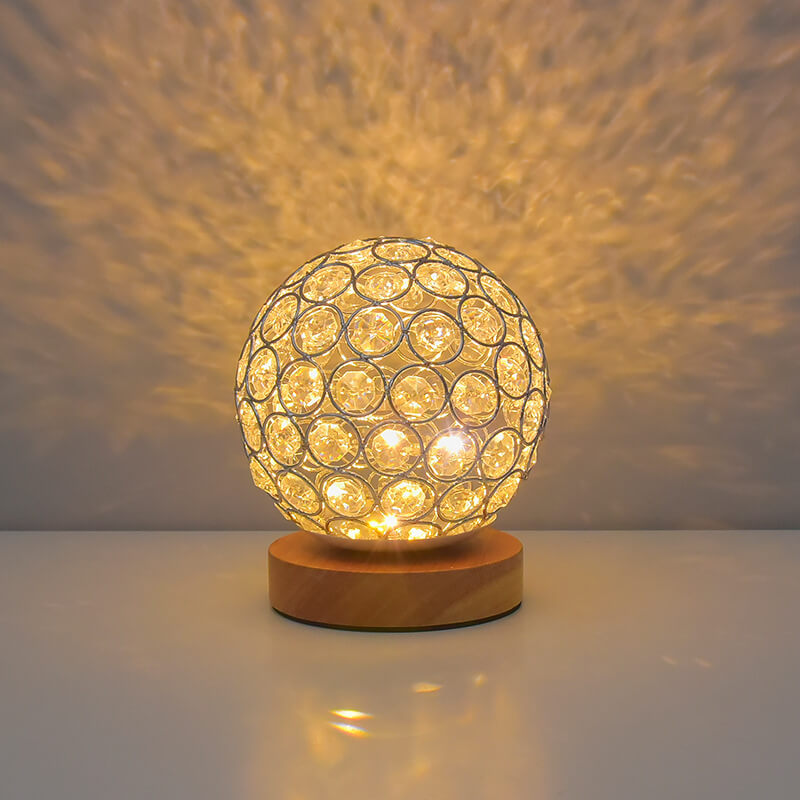 Lisslune | Modern Minimalistic Round USB Rechargeable LED Night Light Table Lamp