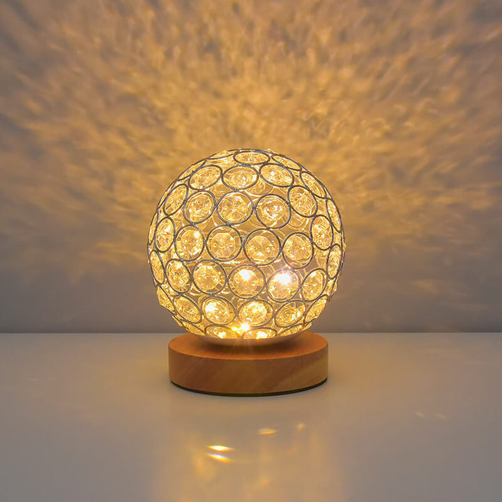 Lisslune | Modern Minimalistic Round USB Rechargeable LED Night Light Table Lamp