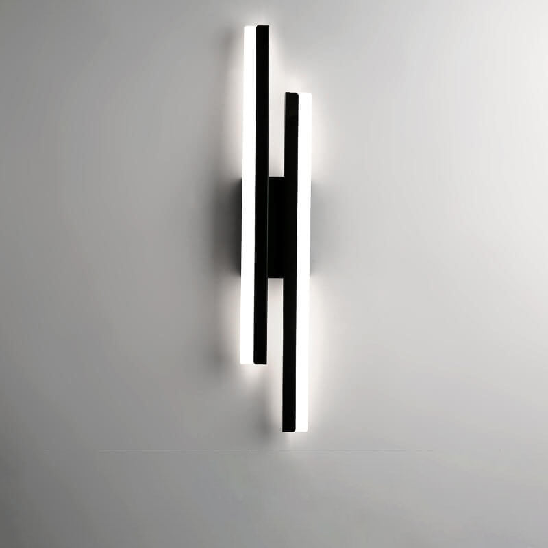 Lisslune | LuxLine Modern LED Wall Lamp | Minimalist Design | Iron & Acrylic | Dimmable Light