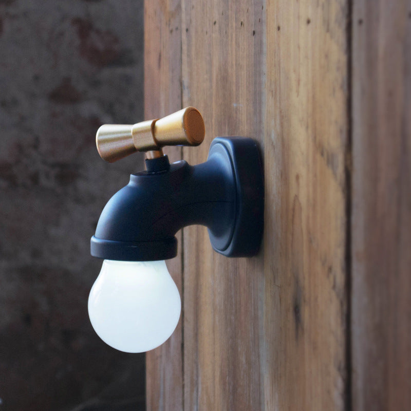 Lisslune | Modern creative faucet ABS PC USB LED night light wall lamp