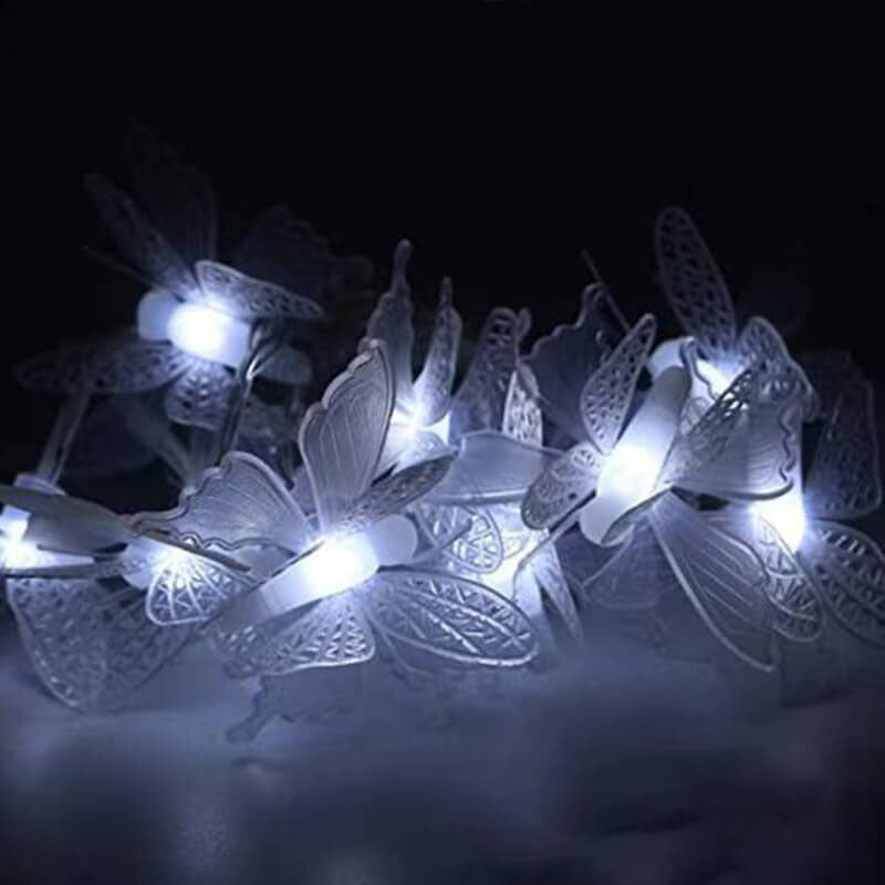Lisslune | Luminelle LED String Lights | Butterfly Design | For Garden, Balcony & Terrace | Outdoor Decor