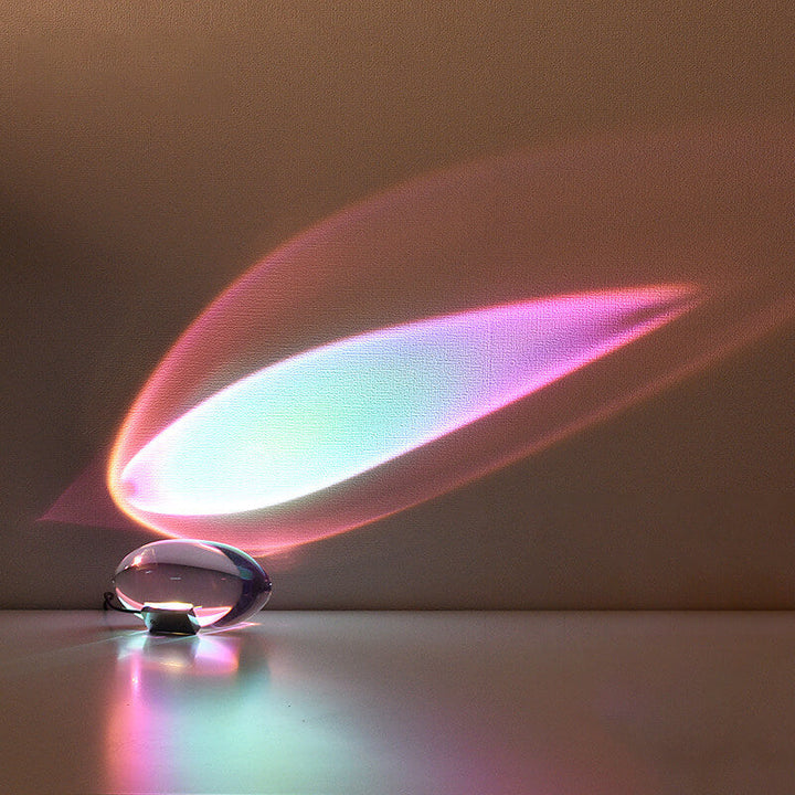 Lisslune | Creative Crystal Projection Angel Eyes LED Table Lamp