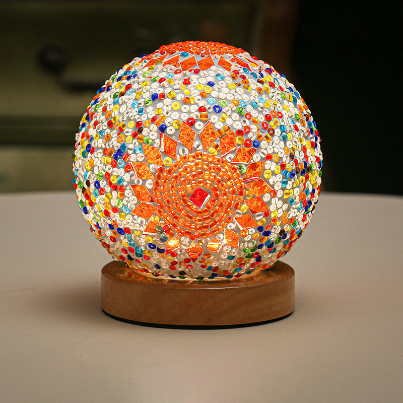 Lisslune | BohoGlow – Modern Bohemian Table Lamp with USB Charging