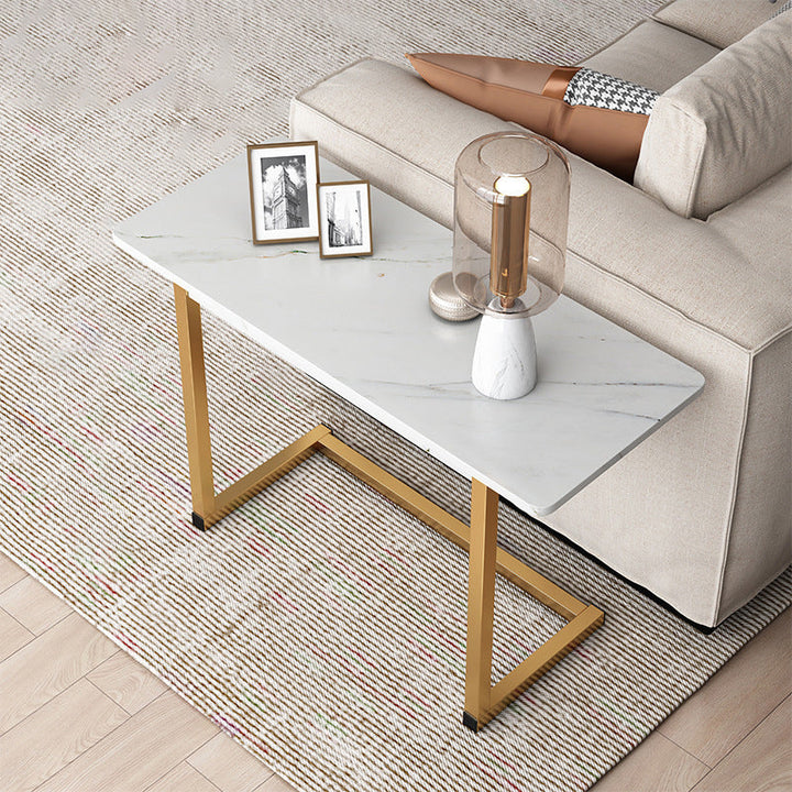 Lisslune | ModernoCurve C-Side Table | MDF Tabletop | Modern Design | Space-saving | Perfect for Living Room & Bedroom
