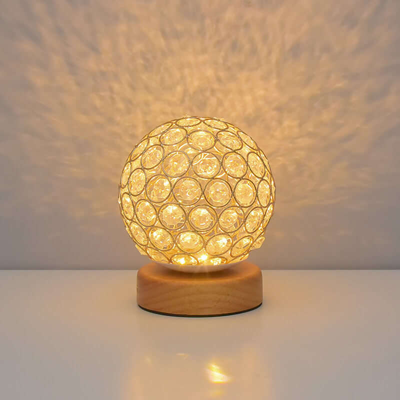 Lisslune | Modern Minimalistic Round USB Rechargeable LED Night Light Table Lamp
