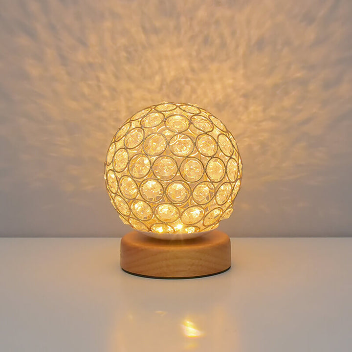 Lisslune | Modern Minimalistic Round USB Rechargeable LED Night Light Table Lamp