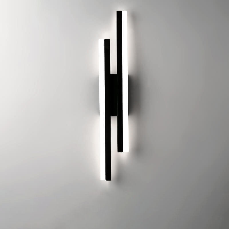 Lisslune | LuxLine Modern LED Wall Lamp | Minimalist Design | Iron & Acrylic | Dimmable Light