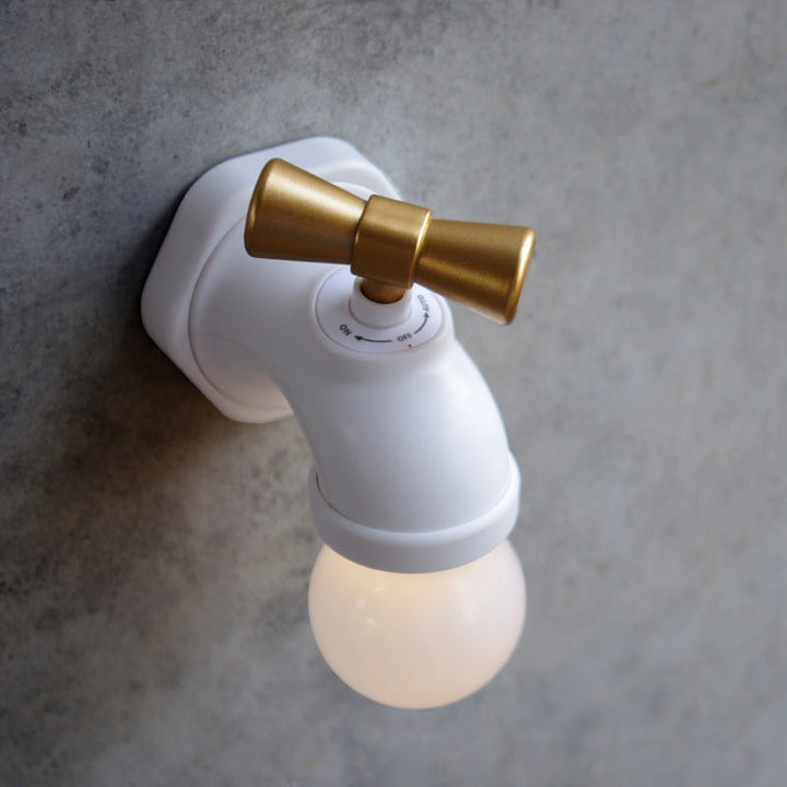 Lisslune | Modern creative faucet ABS PC USB LED night light wall lamp