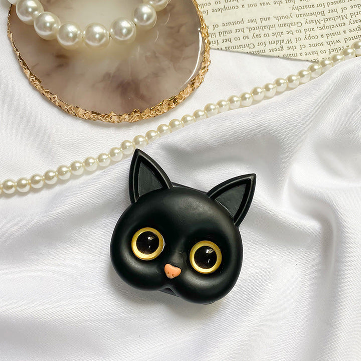 Lisslune | Portable 3D Cat Phone Holder with Makeup Mirror