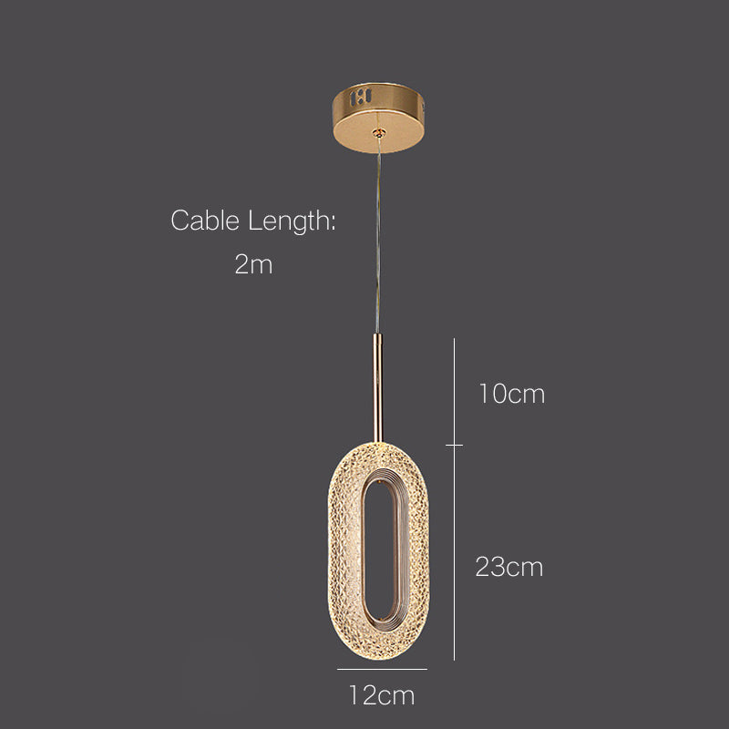 Rynx Luxury Diamond Ring Gold Pendant Light