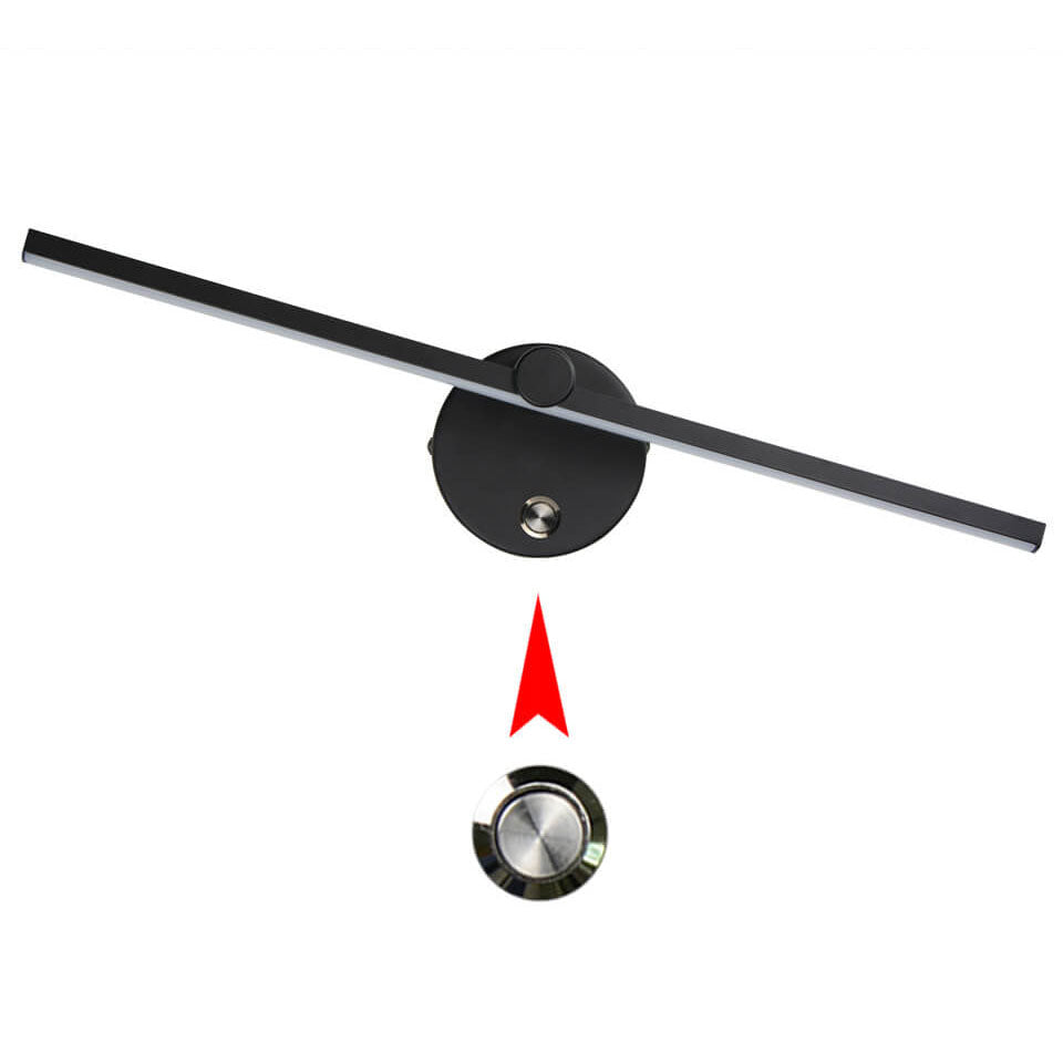 Lisslune | Nordic Minimalist Aluminium Long Bar Switch LED Mirror Wall Light Lamp