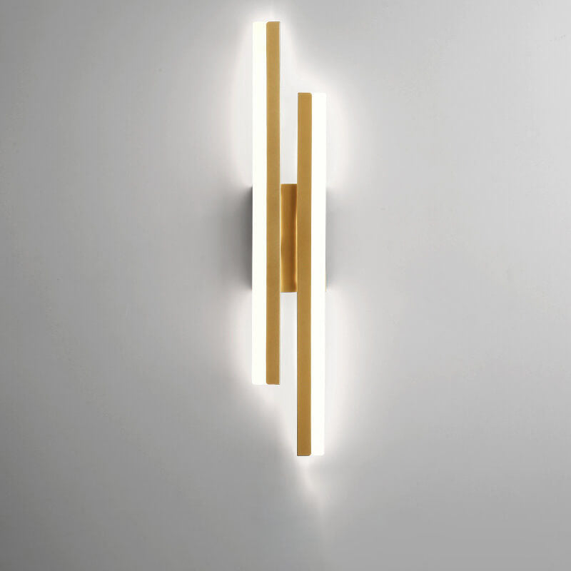 Lisslune | LuxLine Modern LED Wall Lamp | Minimalist Design | Iron & Acrylic | Dimmable Light