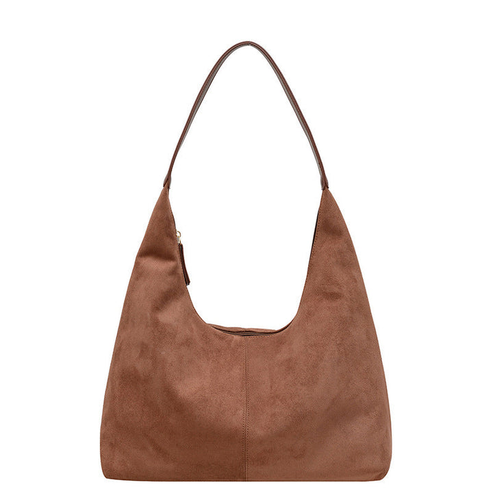 Lisslune | Suede messenger bag with large capacity