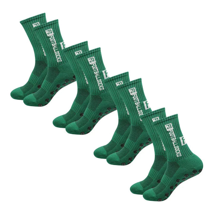 Lisslune | 4 pairs of soccer socks sports grip rubber non-slip socks