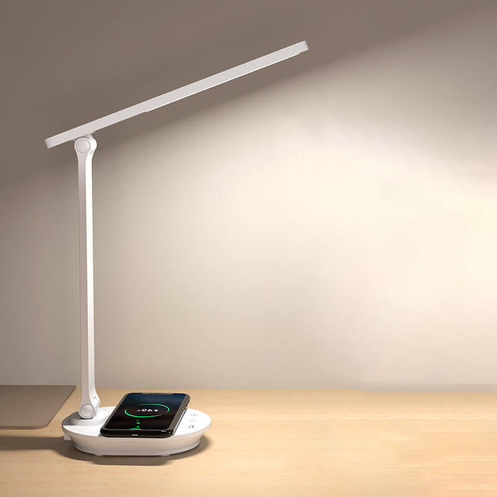 Lisslune | Modern Double Folding Eye Care Wireless Rechargeable LED Desk Lamp