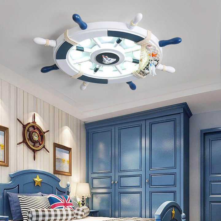 Lisslune | NautiGlow Children's Room LED Ceiling Lamp | Sailboat Design | Cartoon Style | Ambient Lighting