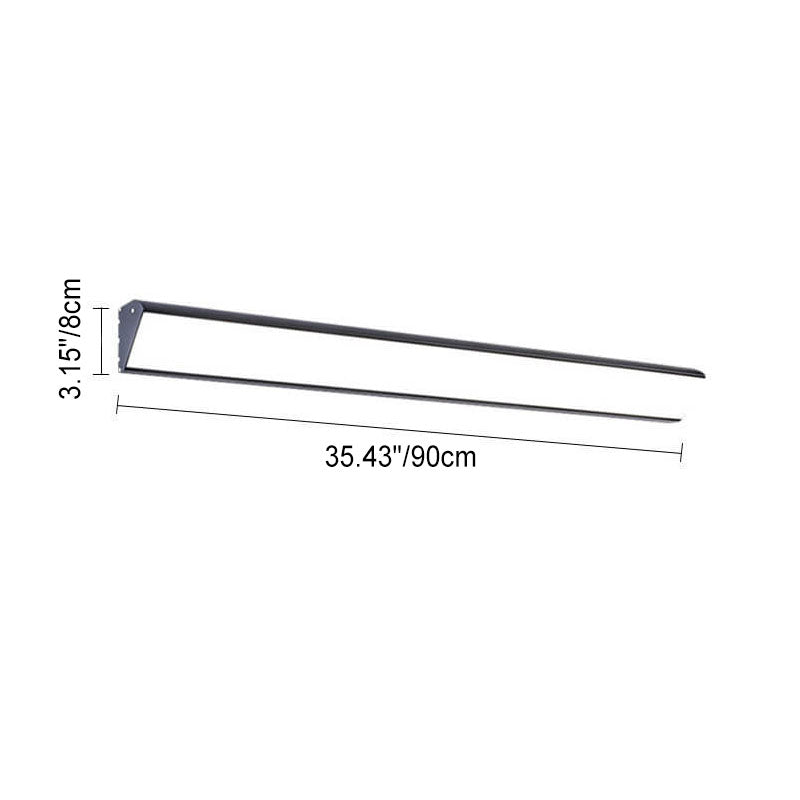 Lisslune | AquaBar Modern LED Outdoor Wall Light | Aluminum & Acrylic | Durable & Waterproof | Warm White | Various Sizes