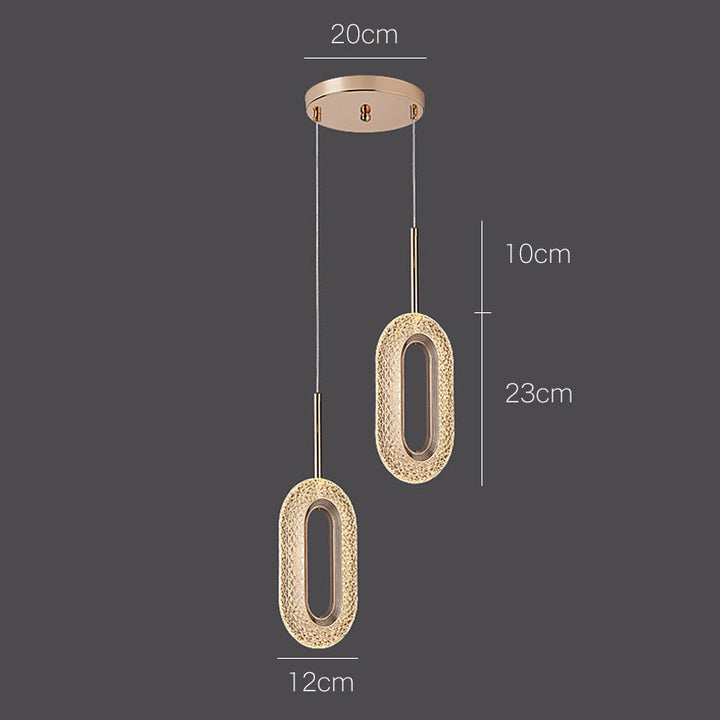 Rynx Luxury Diamond Ring Gold Pendant Light
