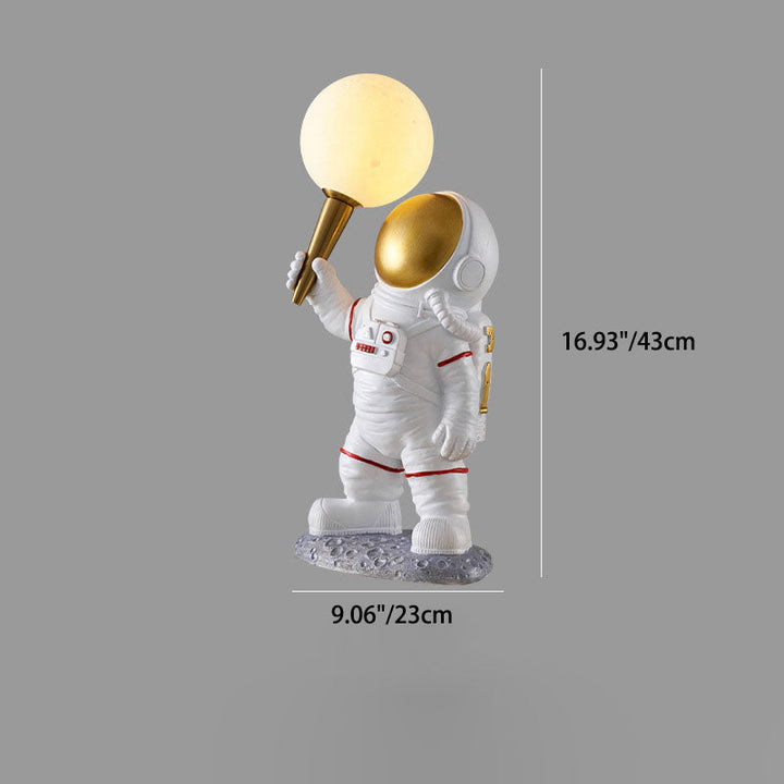 Lisslune | CosmoBuddy Astronaut Wall Lamp | Creative Design | Resin & ABS | LED Bedroom Light