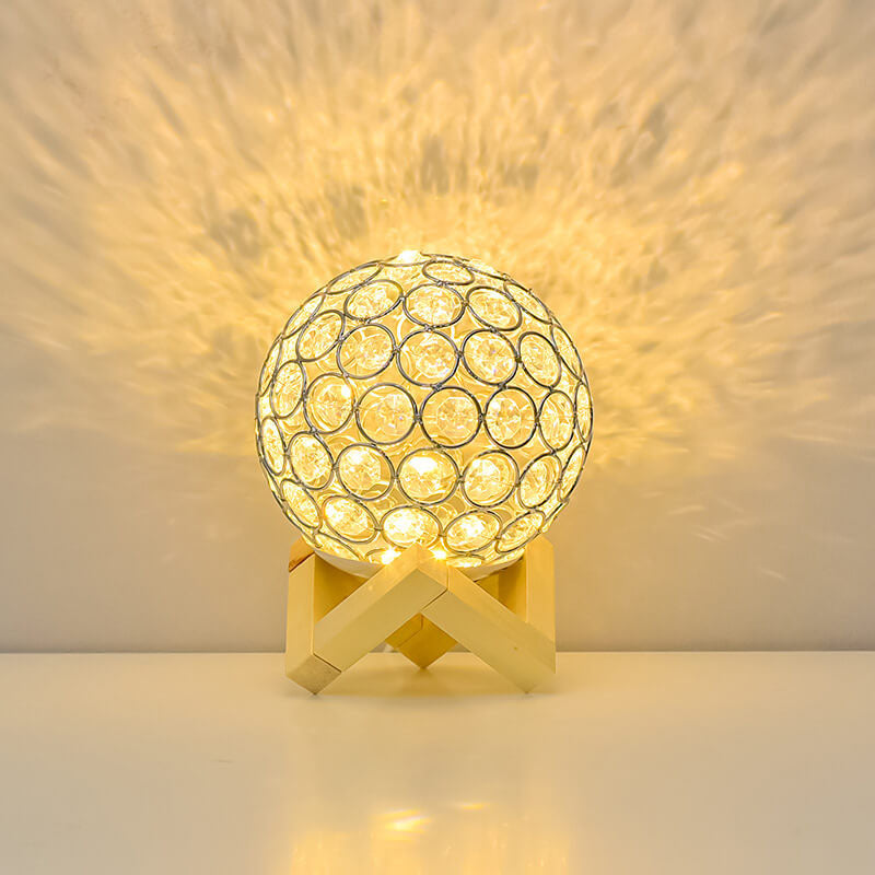 Lisslune | Modern Minimalistic Round USB Rechargeable LED Night Light Table Lamp
