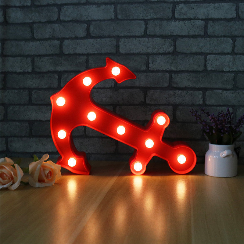 Lisslune | Scandinavian modern Boat Anchor ABS Battery LED Wall Sconce Lamp