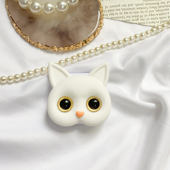 Lisslune | Portable 3D Cat Phone Holder with Makeup Mirror