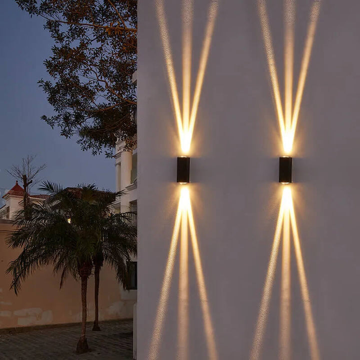 Lisslune | Modern waterproof rectangular LED wall light for outdoor use