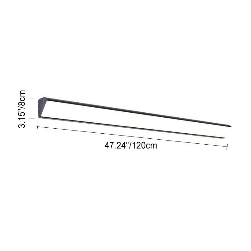 Lisslune | AquaBar Modern LED Outdoor Wall Light | Aluminum & Acrylic | Durable & Waterproof | Warm White | Various Sizes