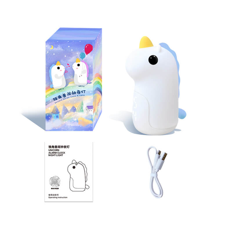 Lisslune | Unilora DreamLight Alarm Clock | Unicorn Design | Timer & LED Night Light | Nursery Decor