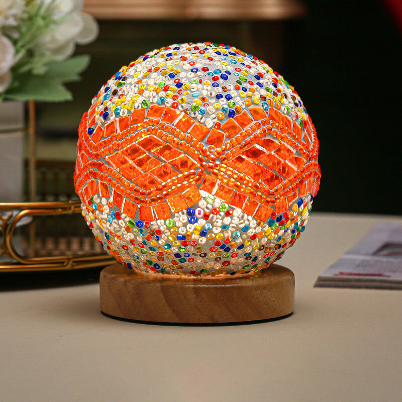 Lisslune | BohoGlow – Modern Bohemian Table Lamp with USB Charging