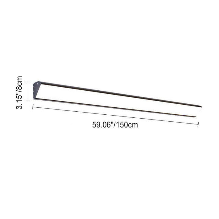 Lisslune | AquaBar Modern LED Outdoor Wall Light | Aluminum & Acrylic | Durable & Waterproof | Warm White | Various Sizes
