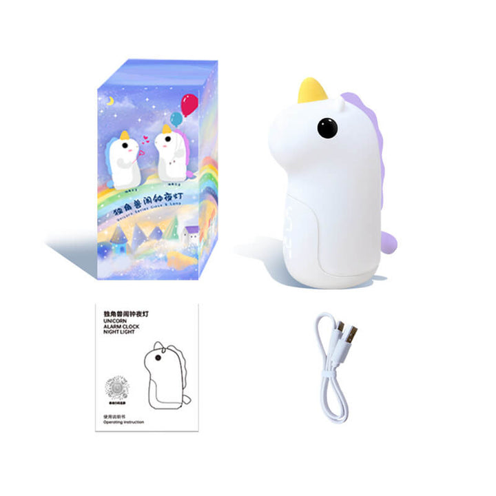 Lisslune | Unilora DreamLight Alarm Clock | Unicorn Design | Timer & LED Night Light | Nursery Decor