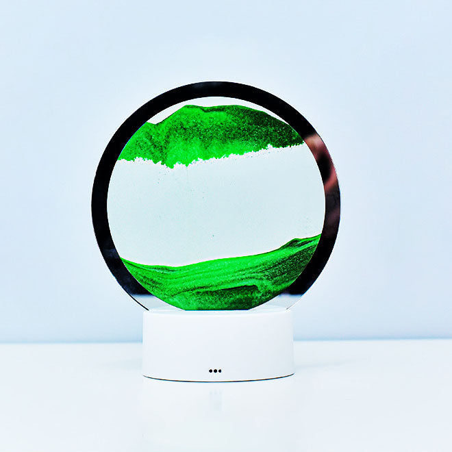 Lisslune | Creative Round Hourglass Quicksand 3D LED Night Light Table Lamp