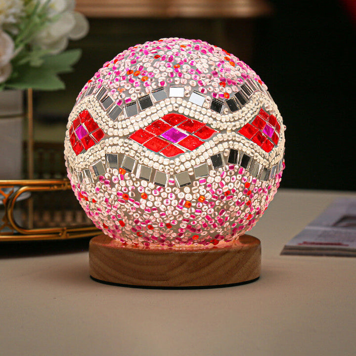 Lisslune | BohoGlow – Modern Bohemian Table Lamp with USB Charging