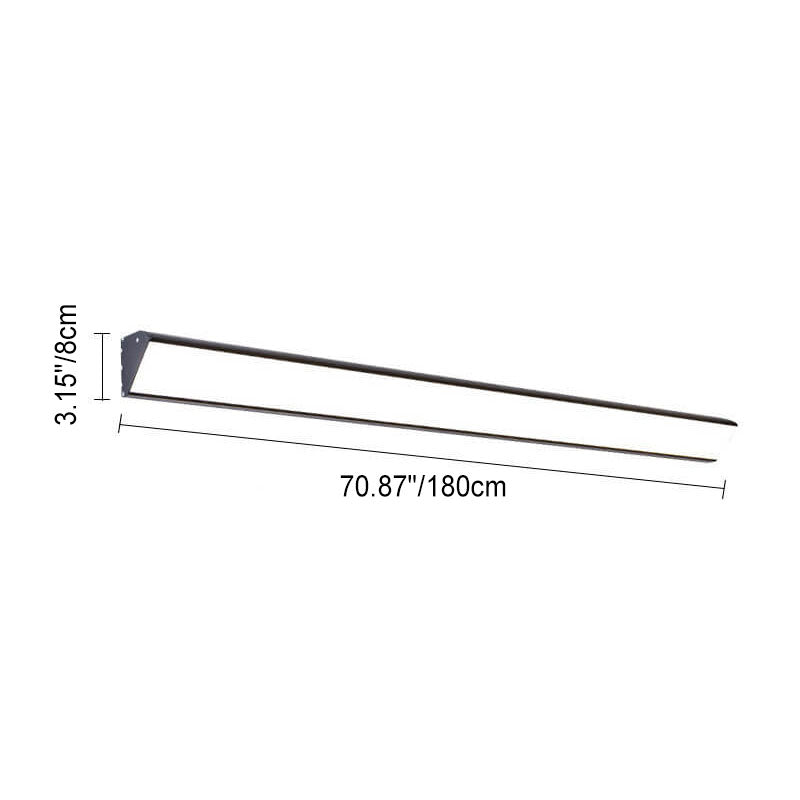 Lisslune | AquaBar Modern LED Outdoor Wall Light | Aluminum & Acrylic | Durable & Waterproof | Warm White | Various Sizes