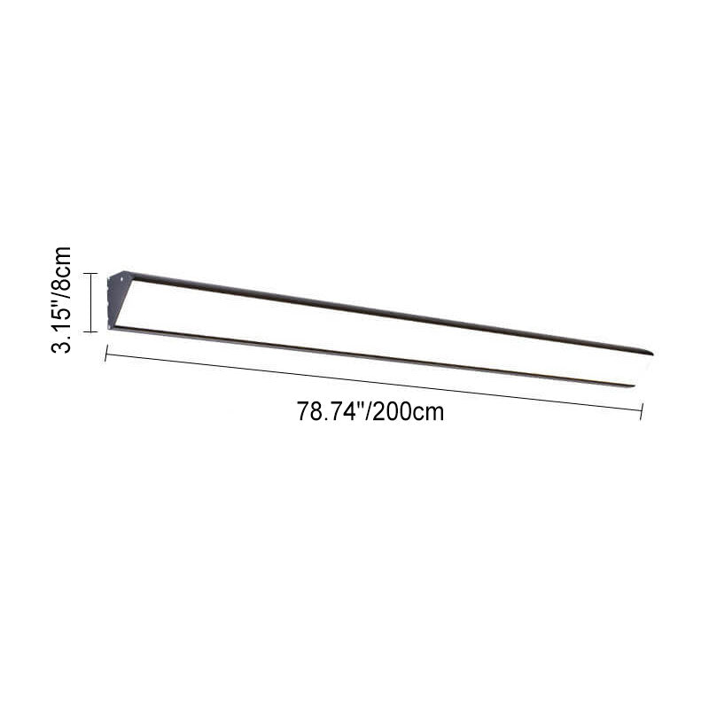 Lisslune | AquaBar Modern LED Outdoor Wall Light | Aluminum & Acrylic | Durable & Waterproof | Warm White | Various Sizes