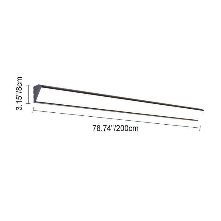 Lisslune | AquaBar Modern LED Outdoor Wall Light | Aluminum & Acrylic | Durable & Waterproof | Warm White | Various Sizes