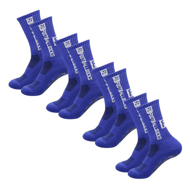 Lisslune | 4 pairs of soccer socks sports grip rubber non-slip socks