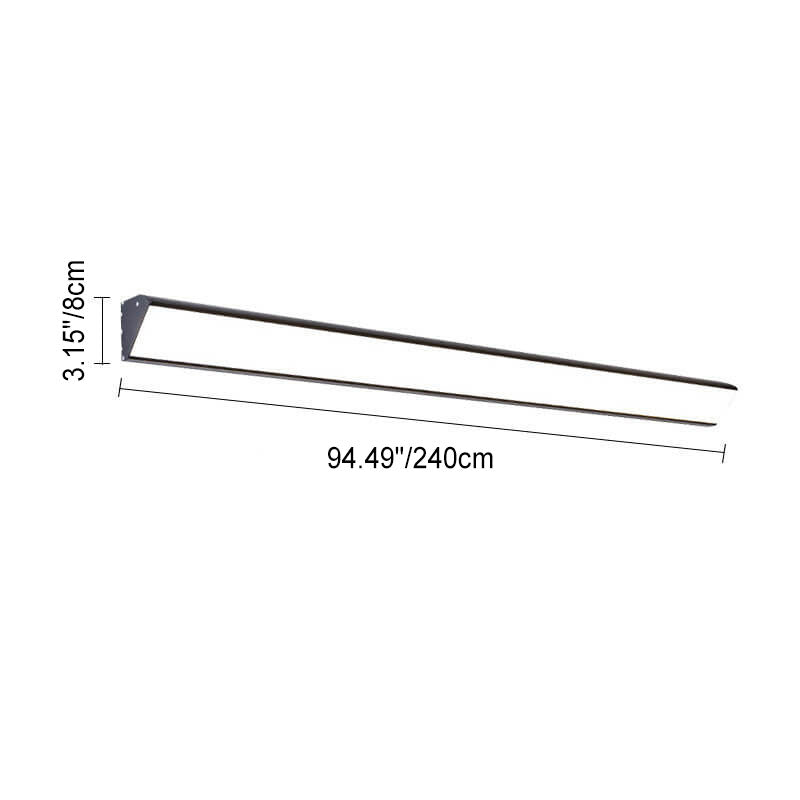Lisslune | AquaBar Modern LED Outdoor Wall Light | Aluminum & Acrylic | Durable & Waterproof | Warm White | Various Sizes