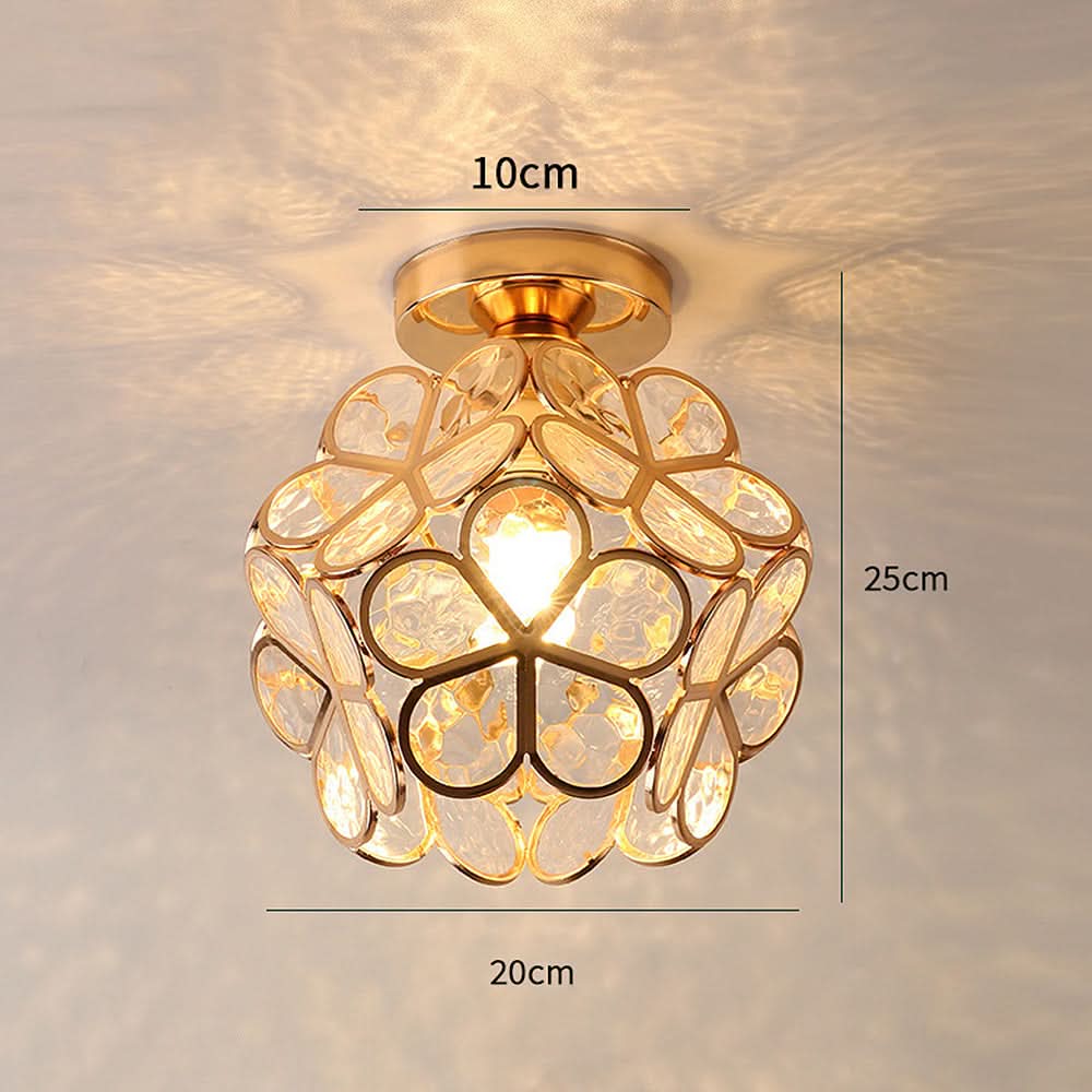 Lisslune | Flowers Style Glass Hallway Ceiling Light