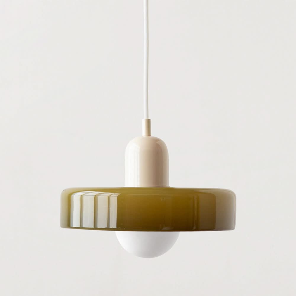Lisslune | Bauhaus Colored Glass Pendant Light